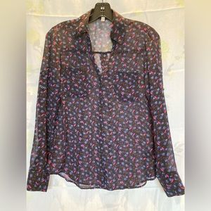 Express sheer button down, XS